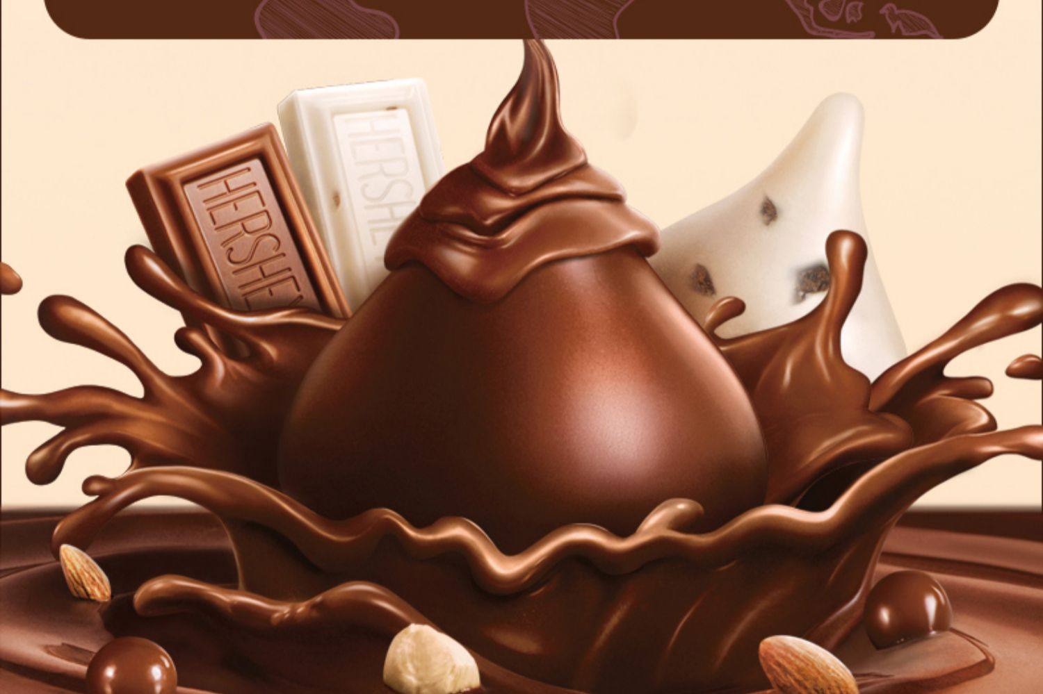 好时巧克力酸甜苦辣口味排块500g