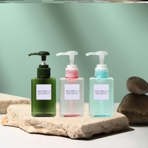 Travel sub-bottling high-end pressure mouth empty bottle shampoo hand sanitizer shower gel portable cosmetic bottle mini pack