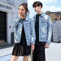 Couple dress 2022 new trend of roora couple cowboy coat male spring and autumn loose student on clothes jacket