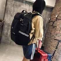 Japanese fashion brand mens backpack leisure travel multifunctional large capacity 17 inch computer bag ski backpack school bag