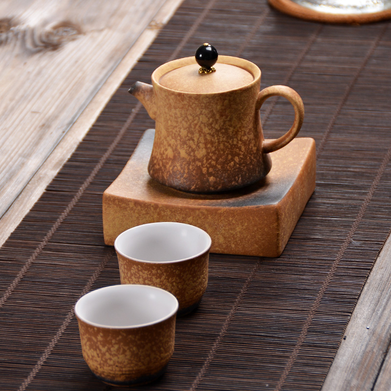 Japanese dry pot bearing restoring ancient ways Taiwan ceramic pads thick ceramic tea pot bearing water small household kung fu tea tea tray accessories