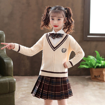 Girls spring and autumn dresses College style Childrens foreign style new childrens clothing foreign style spring net red skirt burst fashion