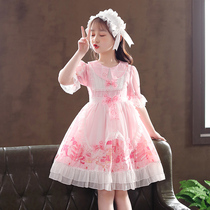Girls Lolita Dress Summer Childrens Style Lolita Lolita Dress Summer Little Girl Dress Princess Dress