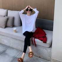 LICKYSENIOR Youve been asking for solid color long sleeve t-shirt womens early autumn loose Korean version of the top