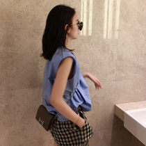 LICKYSENIOR Soda summer bubble three-dimensional doll shirt womens summer loose design niche light cooked top