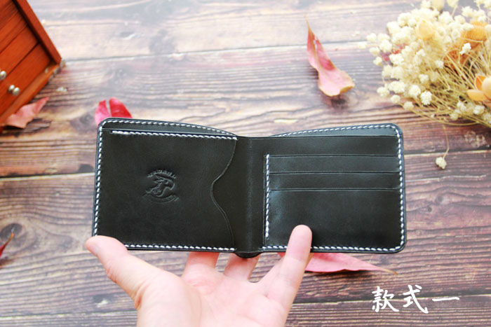 Cobbler Lao Wang Short Clip Short Wallet Material Pack with Detailed Video Tutorial Handmade Leather Goods Handmade DIY