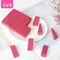 Triangle 24-Cut sponge powder puff beauty makeup egg dry and wet soft stimulation disposable portable makeup tool