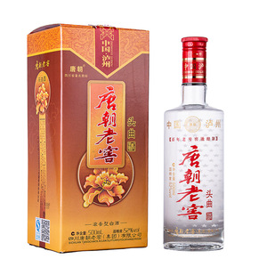 四川泸州唐朝老窖头曲酒500ml浓香型白酒52度礼盒装粮食酒高粱酒