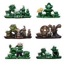 Ceramic fish tank running water lucky ornaments Household Feng Shui circulation landscaping Home small goldfish fountain opening gift