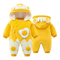 Cotton cotton one-piece clothes for children autumn and winter children newborn baby cotton five-month baby male treasure women