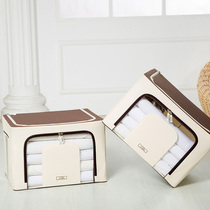 TGreat number containing box clothing Oxford Fabric Cotton Quilts Bag Art Storage Compartment Covered Folding Wardrobe Finishing Box