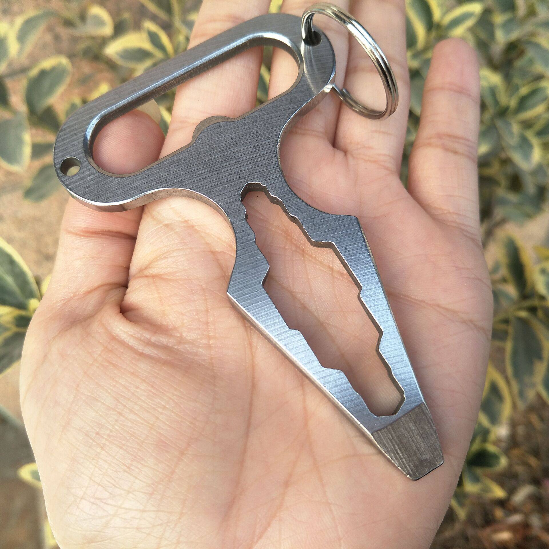 户外edc 野营用品 yyedc防身防卫尖刺 多功能工具 扳手_不打折现价9.