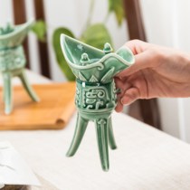 The Knighting Cup Drinking ceramic Home Spirits Cup Retro Wine Glass Wine Bottles Palace Wines Imitation Ancient Wine Glasses of the Kings Cup