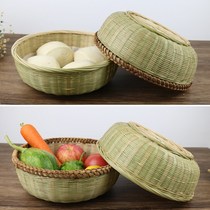 Large number of fruit pines Rattan Woven Bamboo Vegetable Basket Family Fruit Pan Creative Personality Fashion Refined Large Capacity Containing Basket