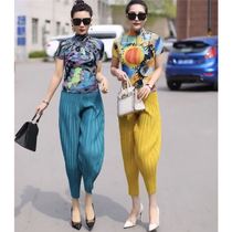 Sweet and spicy summer suit design sense light luxury fried street two-piece set 2021 new fashion age thin color T-shirt pressure