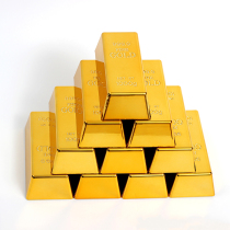 Gold bar simulation props fake gold brick ornaments photo studio photo retro creative spoof decoration model decoration