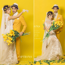 Tulip silk flower indoor fake flower crafts living room dining table decoration flower arrangement plastic bouquet fabric flower