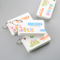 Childrens teaching and learning card ninety-nine multiplication card 99 Formula table addition subtraction multiplication and division of primary school students classroom mathematics teaching aids