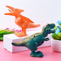 Creative clockwork fear toy on the chain jumping dinosaur childrens gifts kindergarten prizes novelty cute rewards