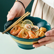 ins Nordic ceramic bowl noodle bowl home Creative Salad Bowl ramen bowl ramen bowl Bowl soup bowl large instant noodle bowl