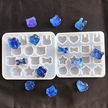 Little whale diy cute rabbit apple love star silicone mold cartoon accessories mirror mold