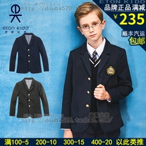 Eaton Gide school uniform primary and secondary school students suit jacket interview speech contest navy blue slim body version boy suit