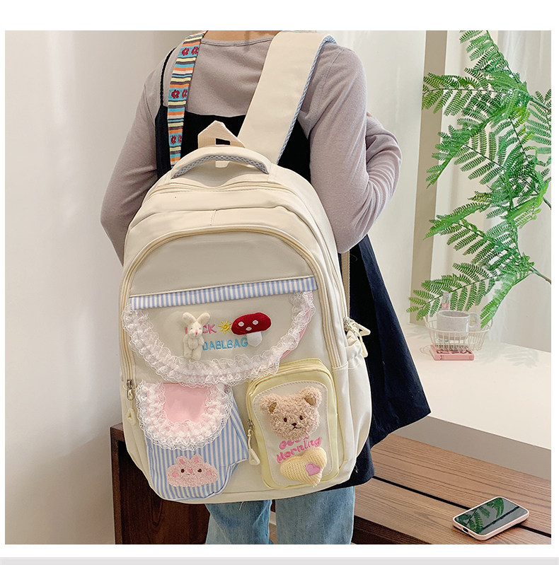 书包女孩款高颜值ins风甜妹可爱女童四至六年级大容量双肩背包