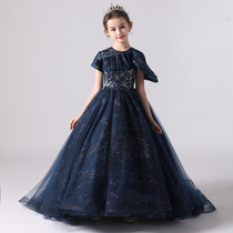 Children's dress Princess skirt Yampon Peng Girls High-end Walker Dress Presley Piano Performance