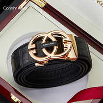 Cohnim Kevin2021 new belt mens leather cowhide belt automatic buckle young and middle-aged pants belt men