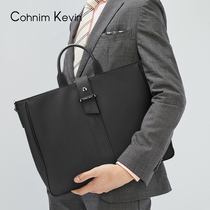 Cohnim Kevin handbag men's briefcase business leather shoulder bag men's business leisure business men's bag