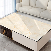 Nordic imitation marble table cushion pvc table cloth waterproof and anti-washable anti-burn and thick rectangular tea table cushion for home