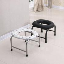 Elderly toilet chair Disabled pregnant woman toilet Adult stool chair Mobile toilet Squat stool can be folded