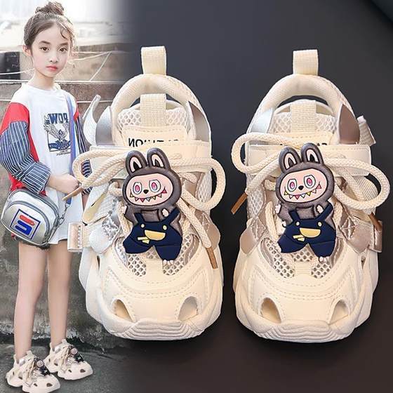 공식 웹 사이트 고품질 Rabubu Children 's Shoes Girls Sandals Summer 2025 새로운 어린이 메쉬 중공 통기성 스포츠 공식 웹 사이트 고품질 Rabubu Children 's Shoes Girls Sandals Summer 2025 새로운 어린이 메쉬 중공 통기성 스포츠