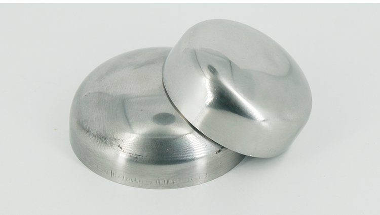 304不锈钢卫生级管帽封头抛光管道钢管封口半球堵盖焊接盖帽堵头
