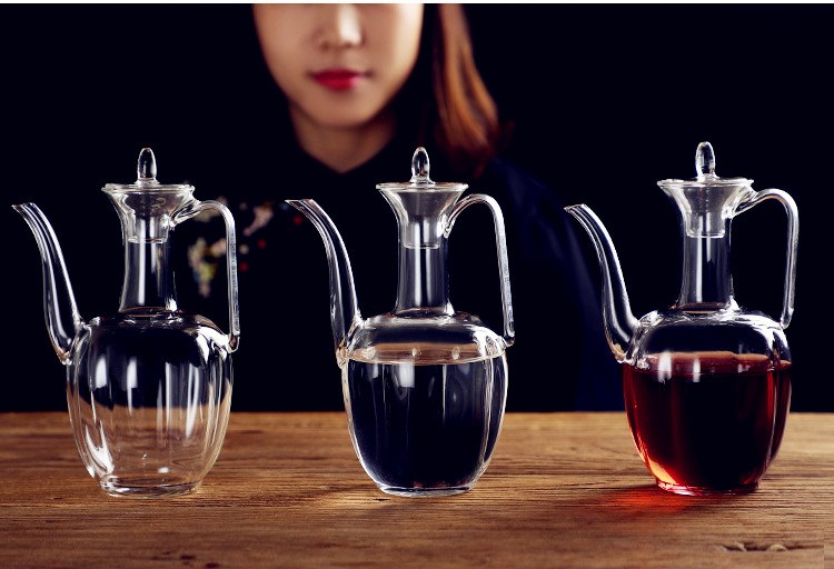 The Heat - resistant glass teapot web celebrity with the imperial concubine pot of imitation song dynasty style typeface ewer boiling kettle temperature hip flask glass pot of electric TaoLu maker