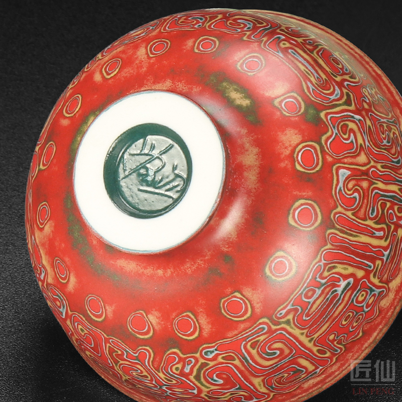 Artisan fairy master liu xin colorful color tea cup, checking out ceramic household kung fu tea master cup single CPU
