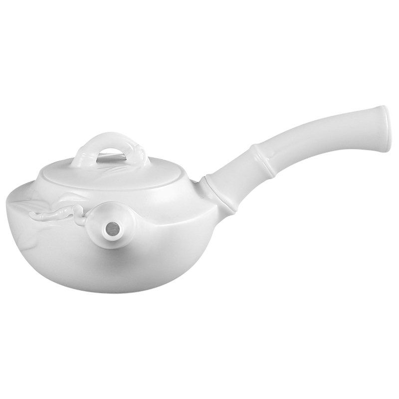 Ringo Lin master masters all pure hand dehua white porcelain ceramic teapot and single pot filter from a single pot