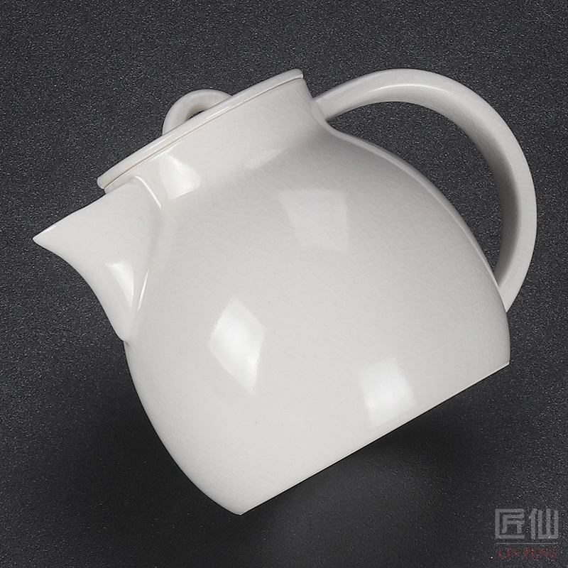 Artisan fairy soda glaze single pot open piece of ice to crack the teapot glaze kung fu tea set household ceramic teapot filter by hand