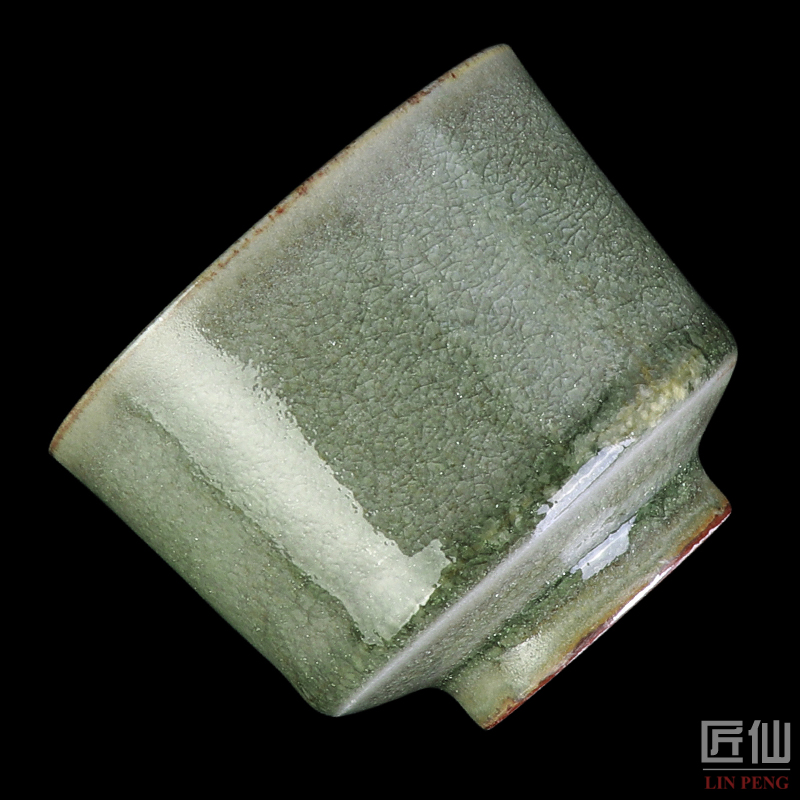 Natural crystalline glaze teacup single sample tea cup masters cup ceramic household variable ice crack kung fu tea cups