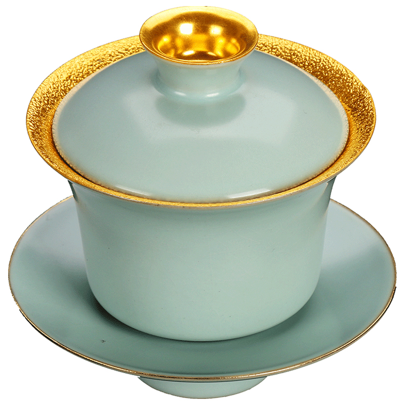 Artisan fairy gold your up three tureen single ceramic cups only household manual creative tea bowl for