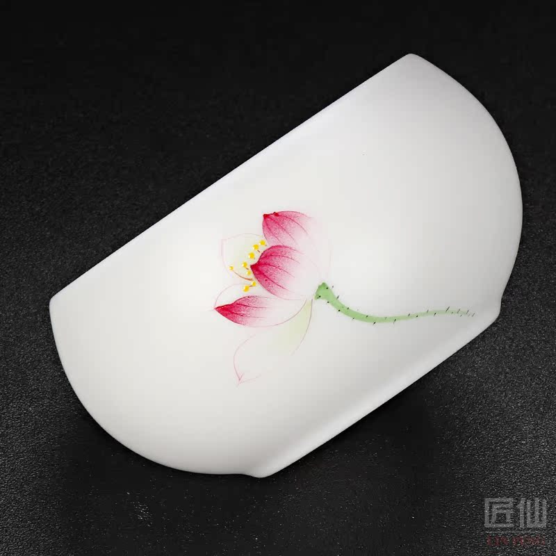 The Master artisan fairy Peng Guihui dehua white porcelain cup pure manual suet jade porcelain ceramic household Master cup single CPU