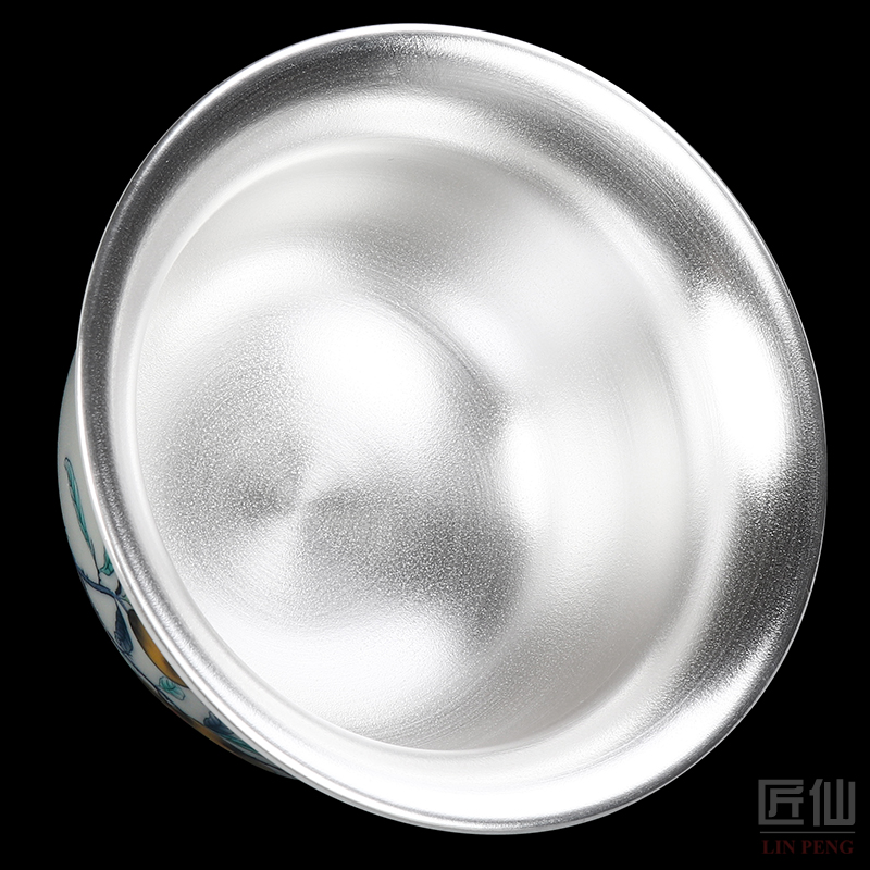 Kung fu tea set silver home office contracted Japanese ceramic cups tea ware tureen gift boxes