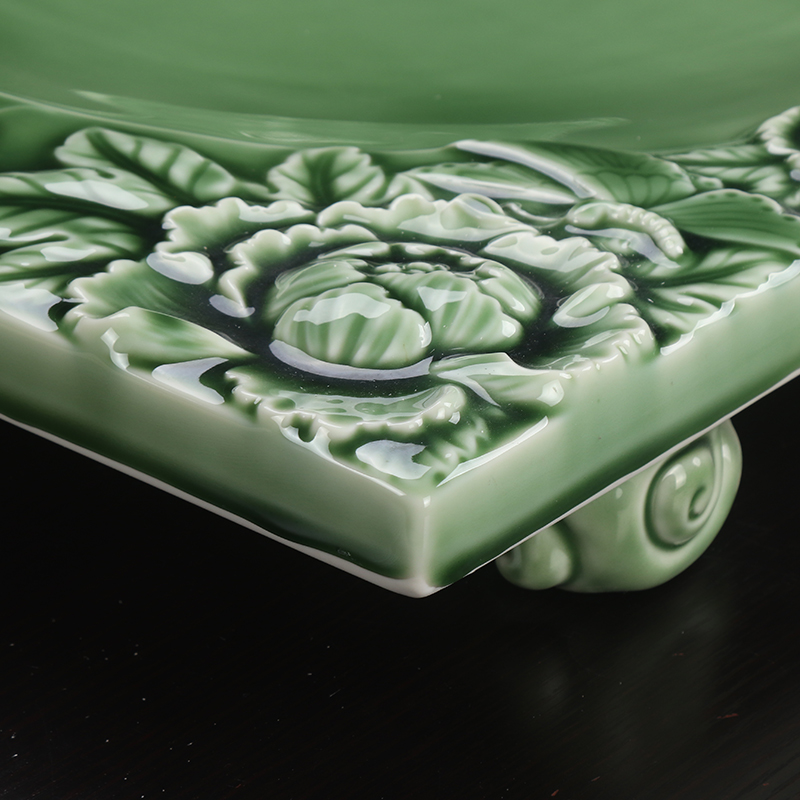 Artisan fairy kung fu tea set celadon make tea tea tea tray is one home sitting room high - grade tea cups