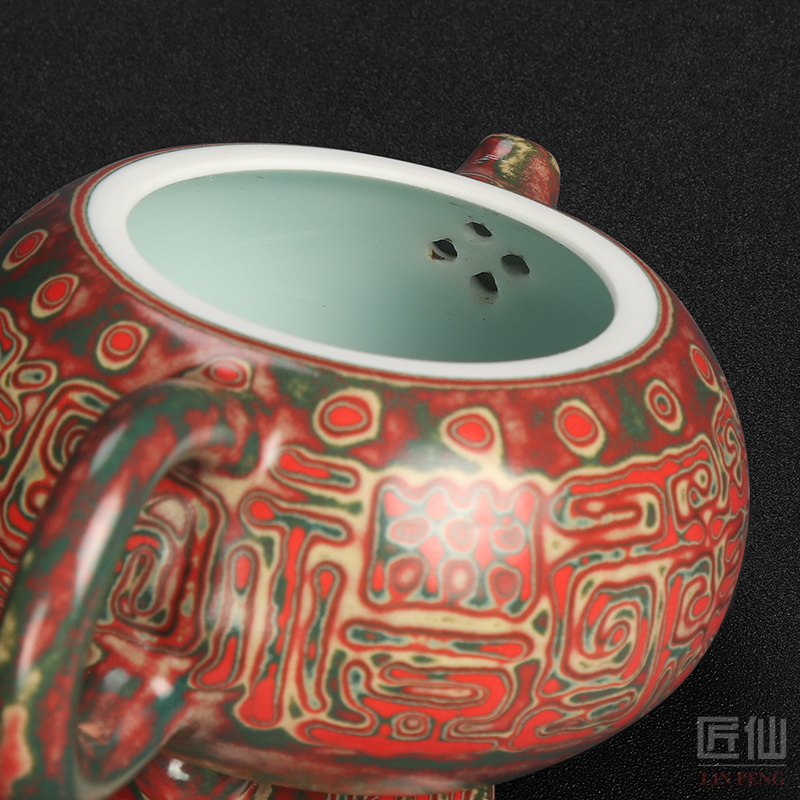 Artisan fairy amplifier kung fu masters the teapot single pot of tea ware ceramic creative household retro points small capacity of the teapot