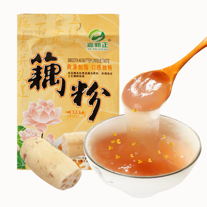 嘉新正西湖藕粉 杭州特产桂花莲子纯藕粉羹 手工代餐粉早餐粉540g