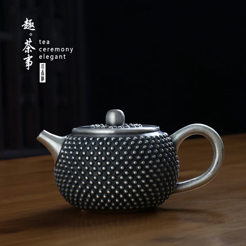 Babson sterling silver 999 d silver pot kettle kung fu tea tea pure manual fine silver trumpet teapot household
