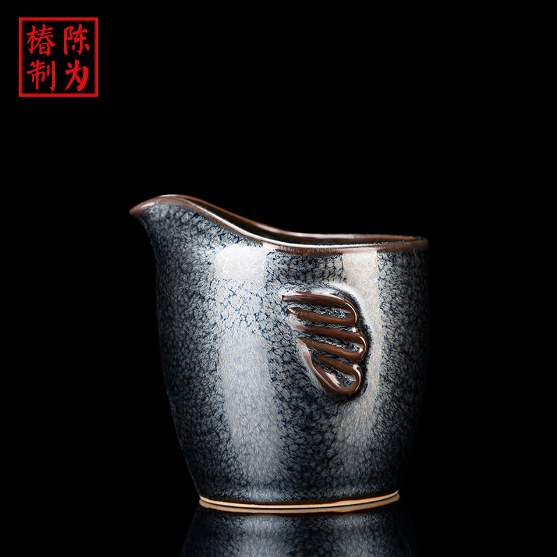 Ancient master sheng up Chen Weichun built light tea set of household ceramic teapot kung fu tea set lid to use by hand