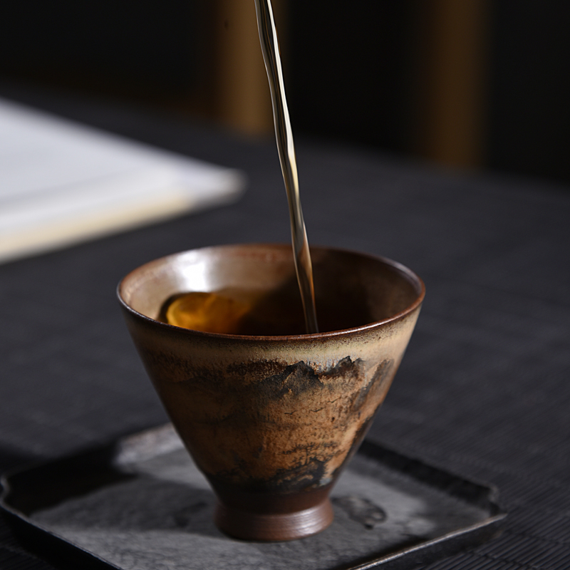 Ancient sheng wood up up change sample tea cup single CPU jingdezhen hand - made master cup personal cup creative tea cups