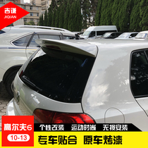 10-13 Volkswagen Golf 6 ABT tail wing golf6 special modification free punching full affixed wind top wing