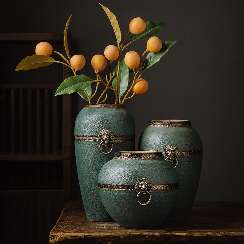 Jingdezhen ceramic vase furnishing articles furnishing articles at home in the Nordic dried flower adornment small place, a living room decoration in the home